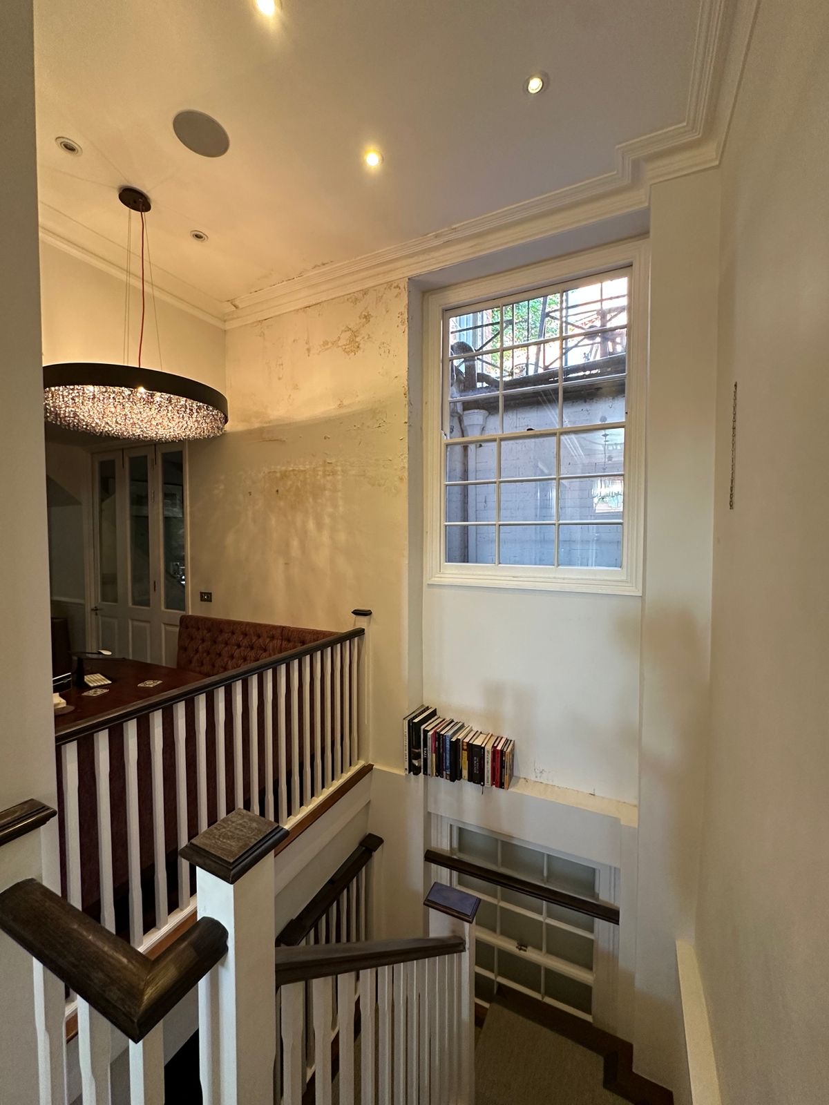Finished stairwell after redecoration