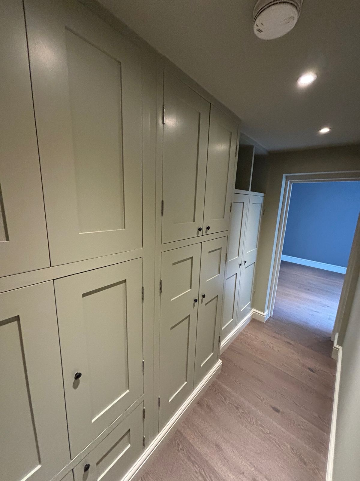 Finished panelled walls after the repair