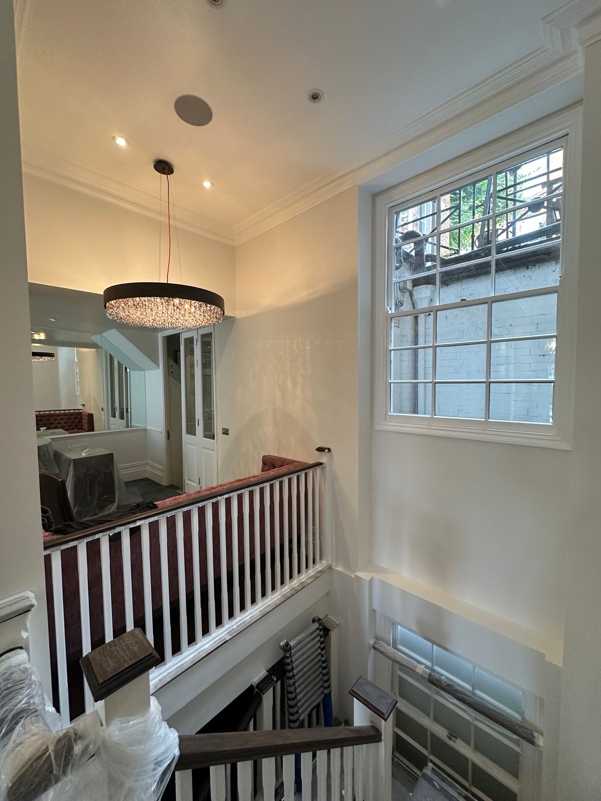 Finished stairwell and dining area