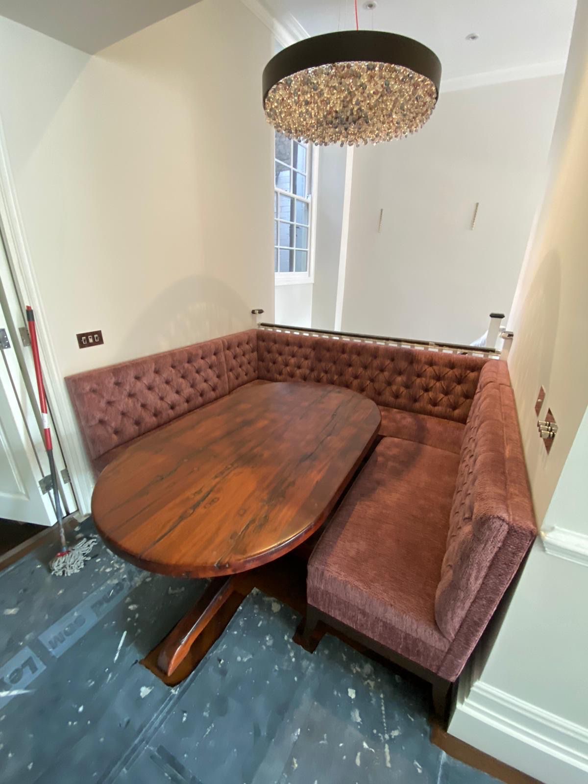 Finished dining area