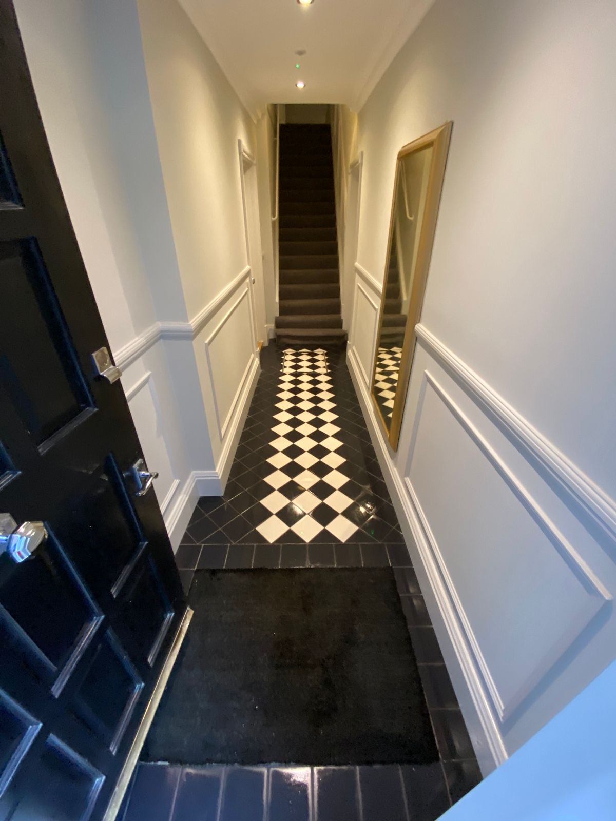 Finished entrance hallway